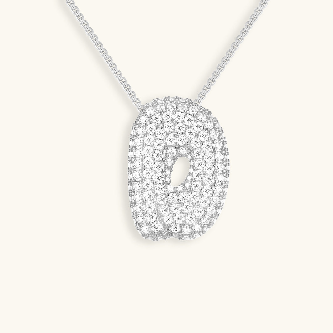 Náhrdelník s počátečním diamantem Bubble