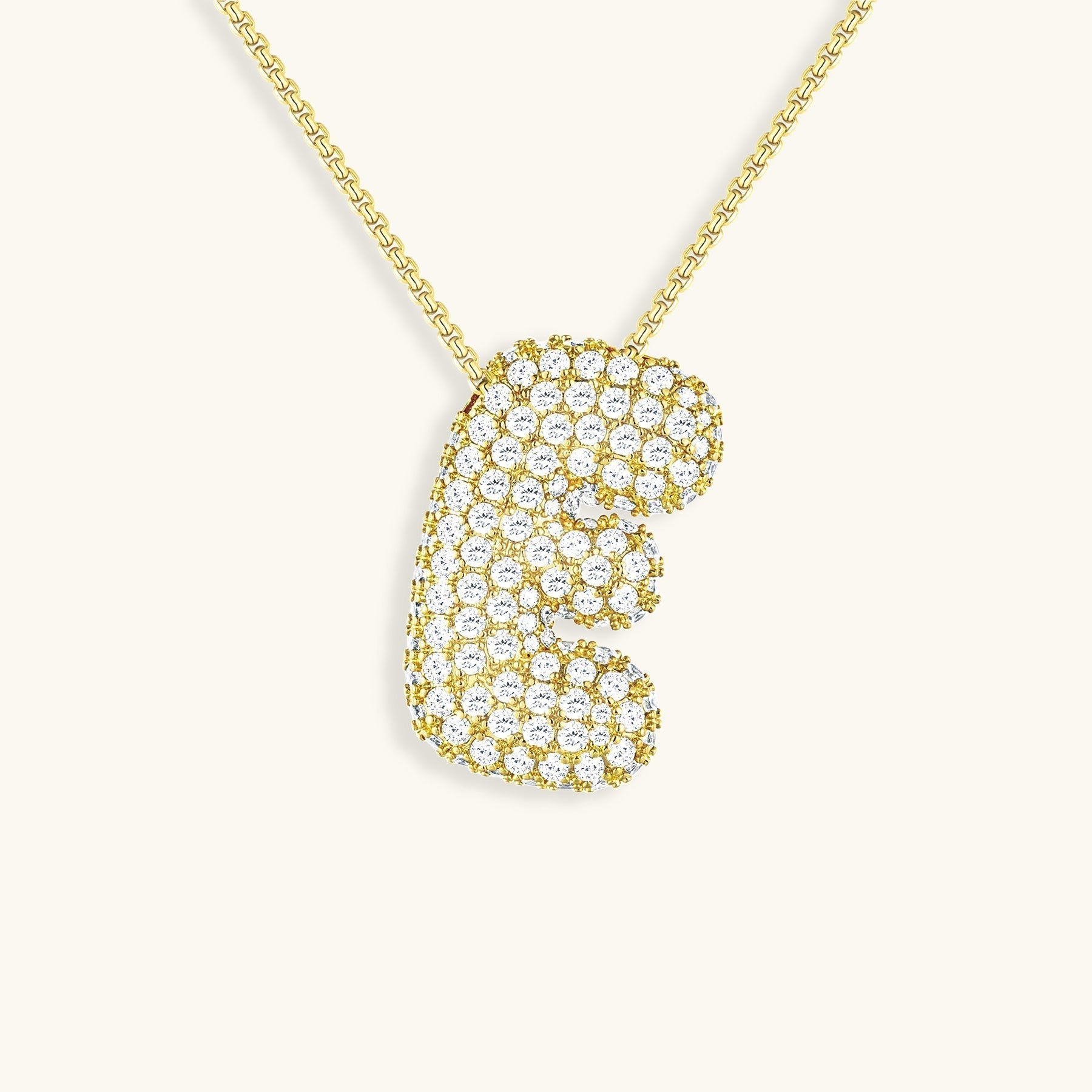 Náhrdelník s počátečním diamantem Bubble