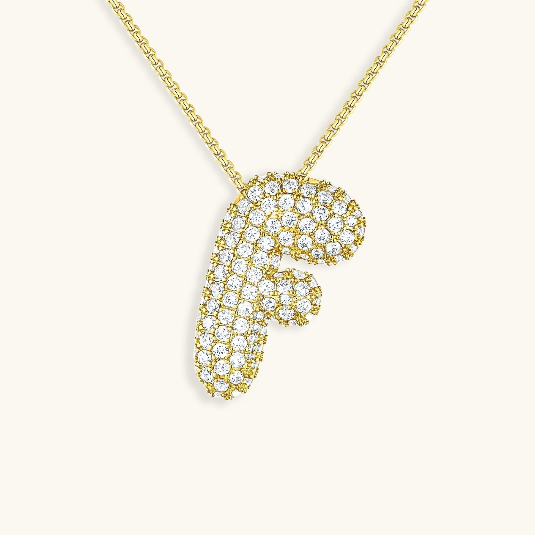 Náhrdelník s počátečním diamantem Bubble