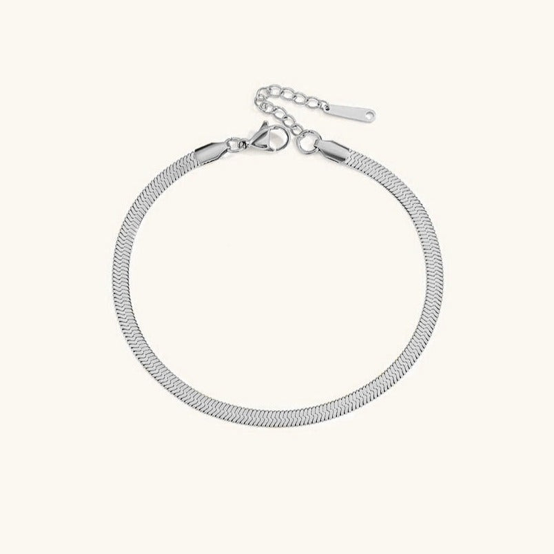 Gia Gold Herringbone Náramek na Kotník