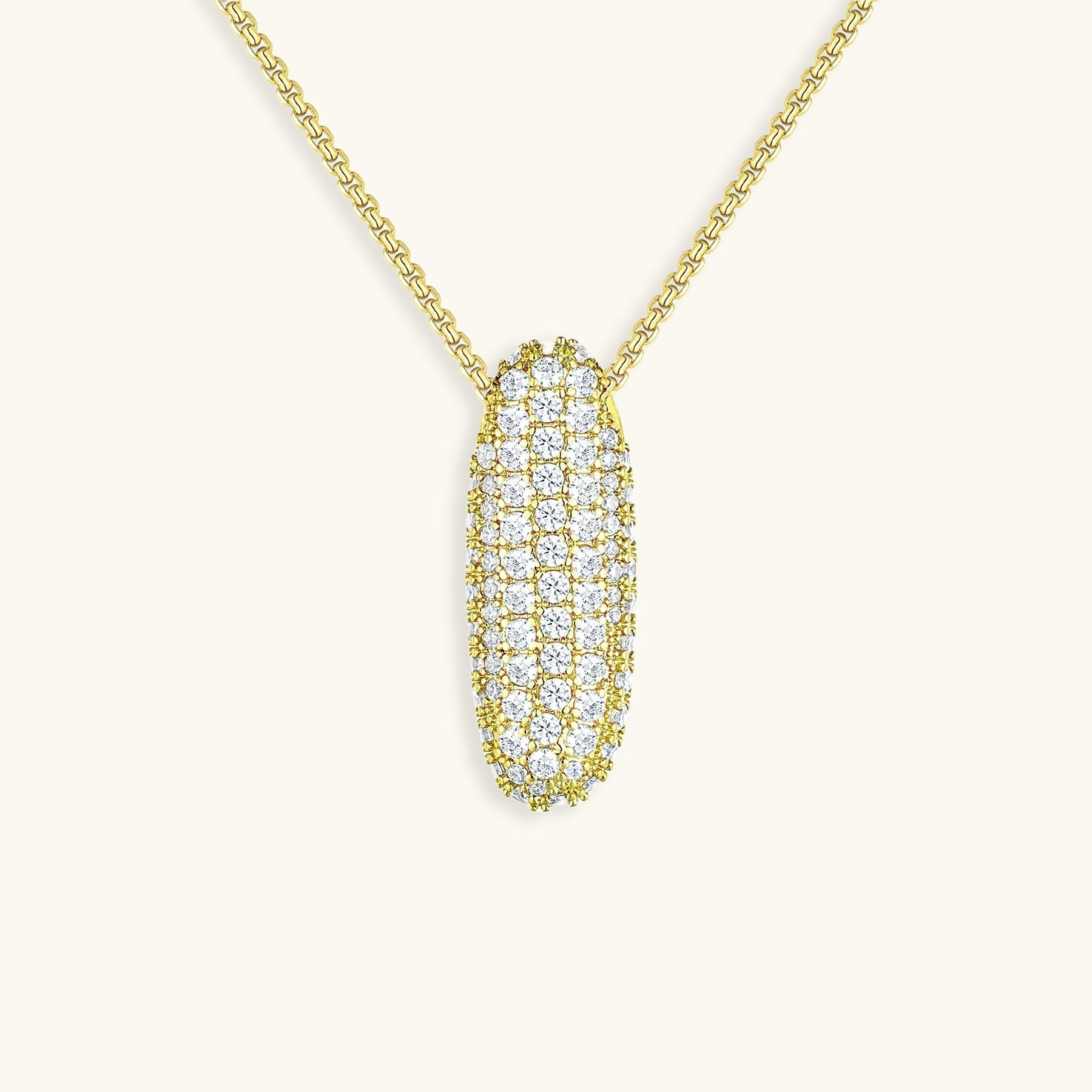 Náhrdelník s počátečním diamantem Bubble