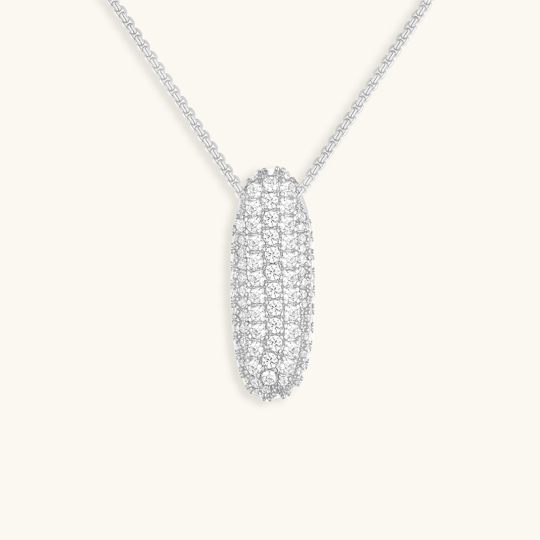 Náhrdelník s počátečním diamantem Bubble