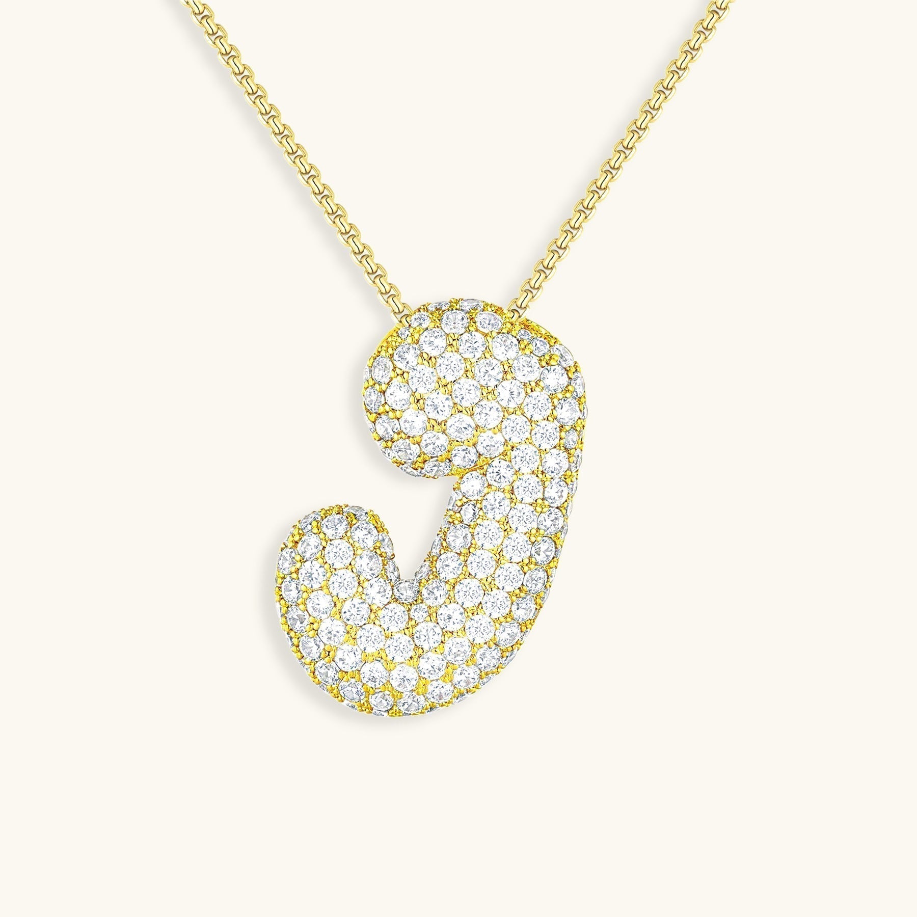 Náhrdelník s počátečním diamantem Bubble
