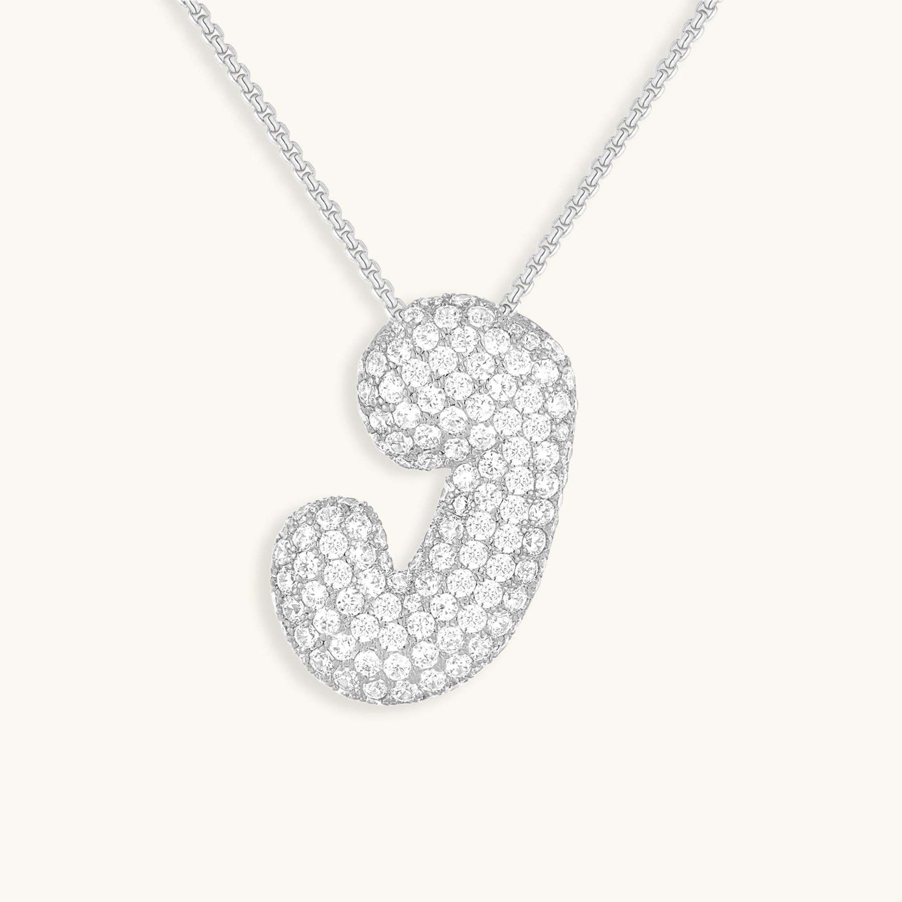 Náhrdelník s počátečním diamantem Bubble