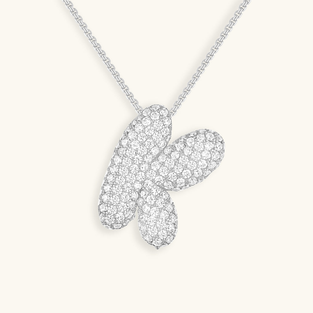 Náhrdelník s počátečním diamantem Bubble
