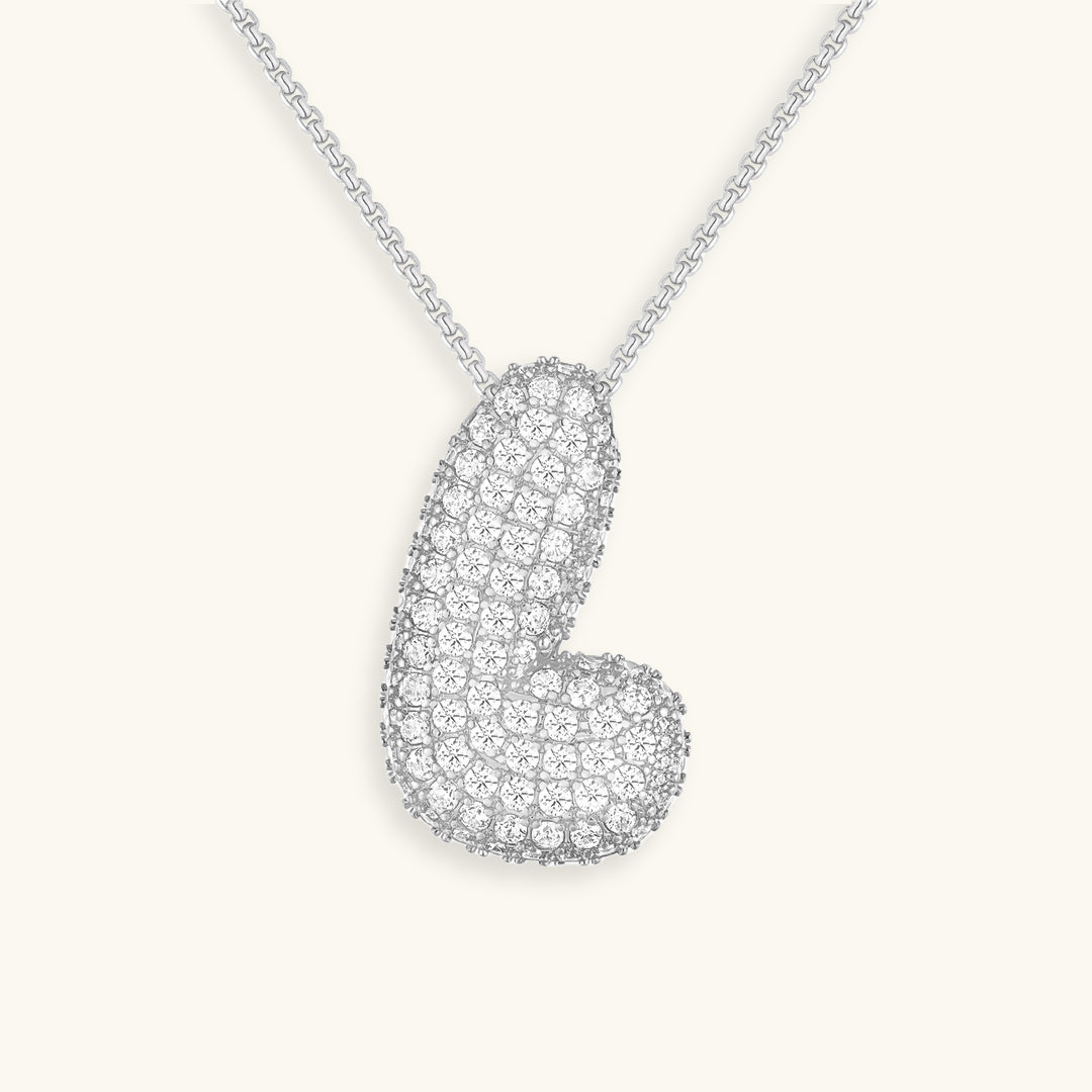 Náhrdelník s počátečním diamantem Bubble