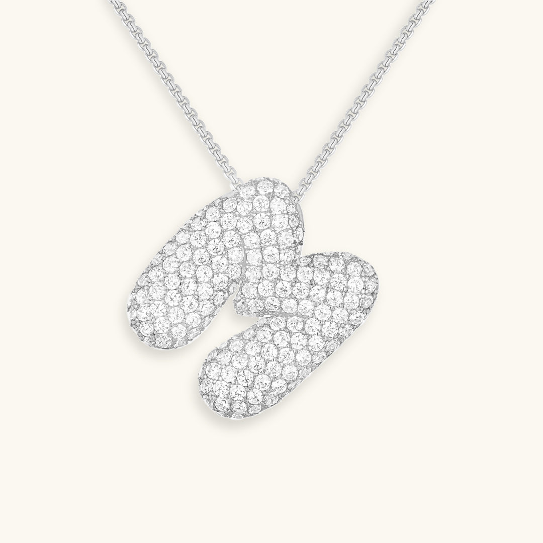 Náhrdelník s počátečním diamantem Bubble
