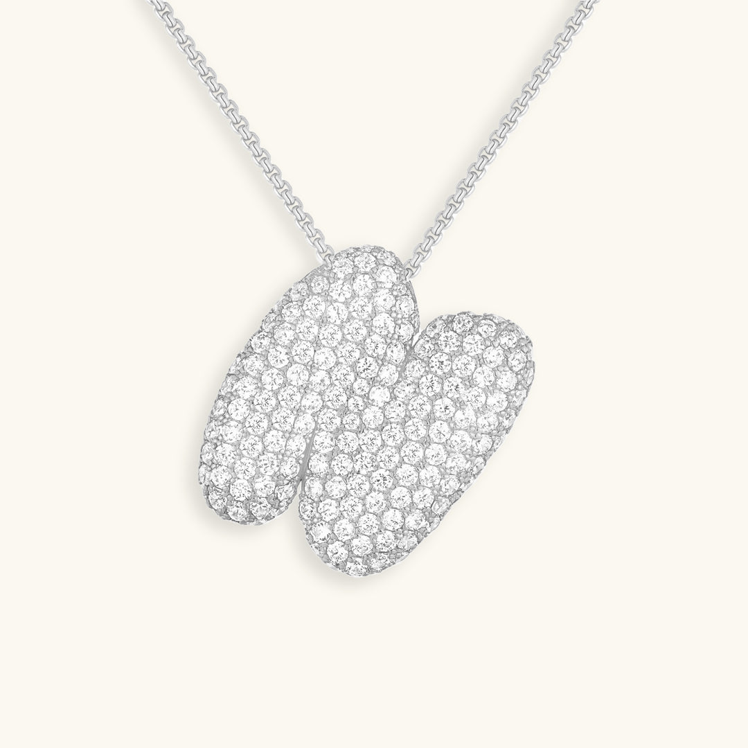 Náhrdelník s počátečním diamantem Bubble