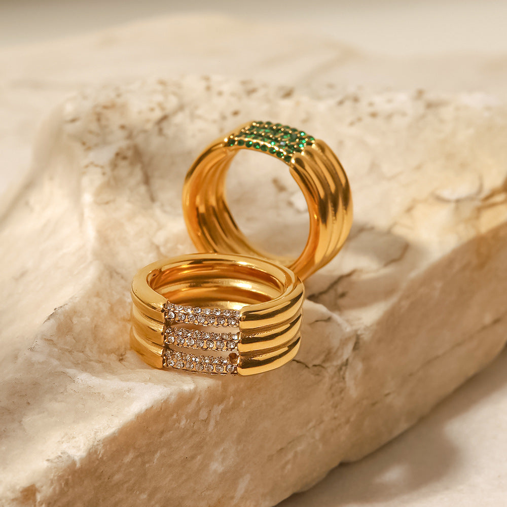 Zlatý prsten Serenity Diamond