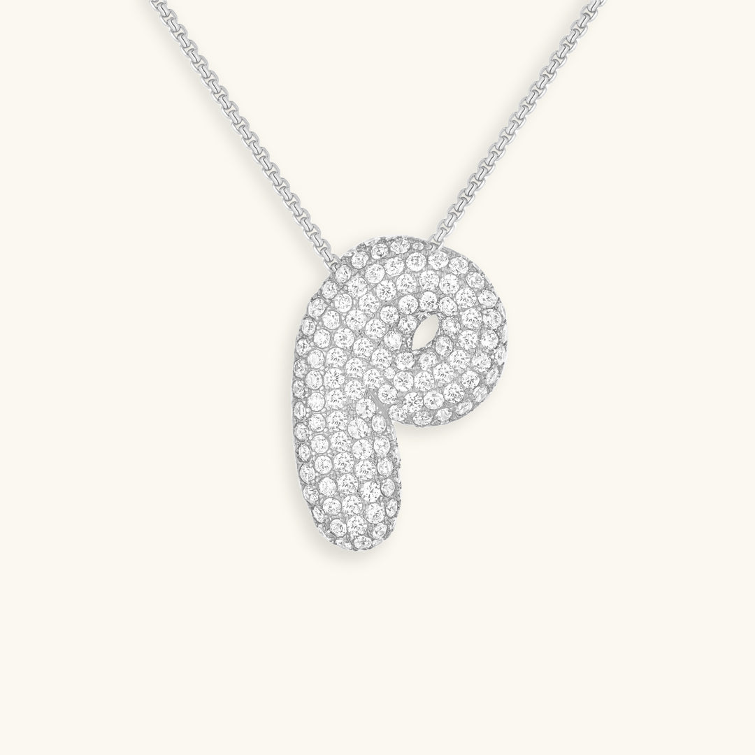 Náhrdelník s počátečním diamantem Bubble