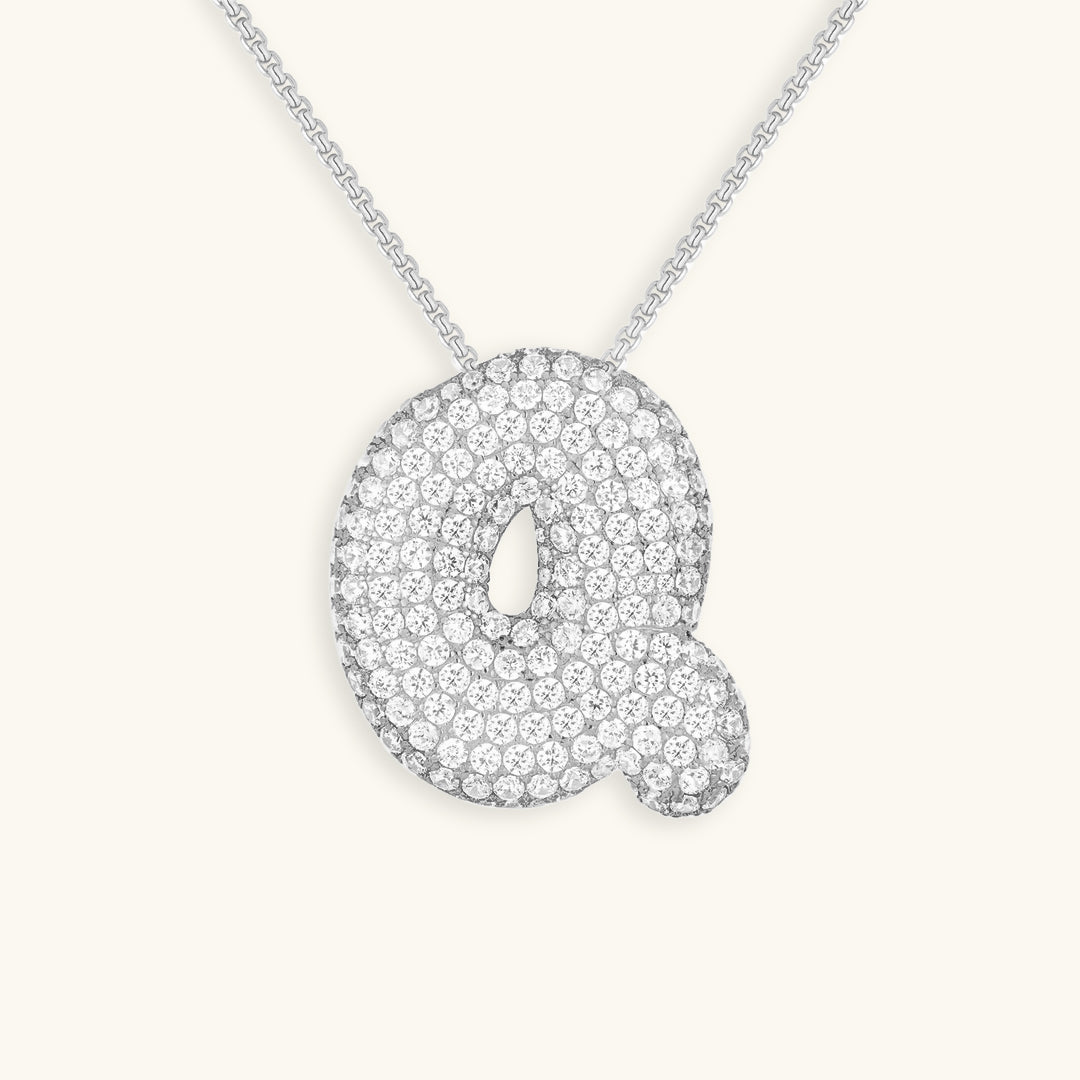 Náhrdelník s počátečním diamantem Bubble