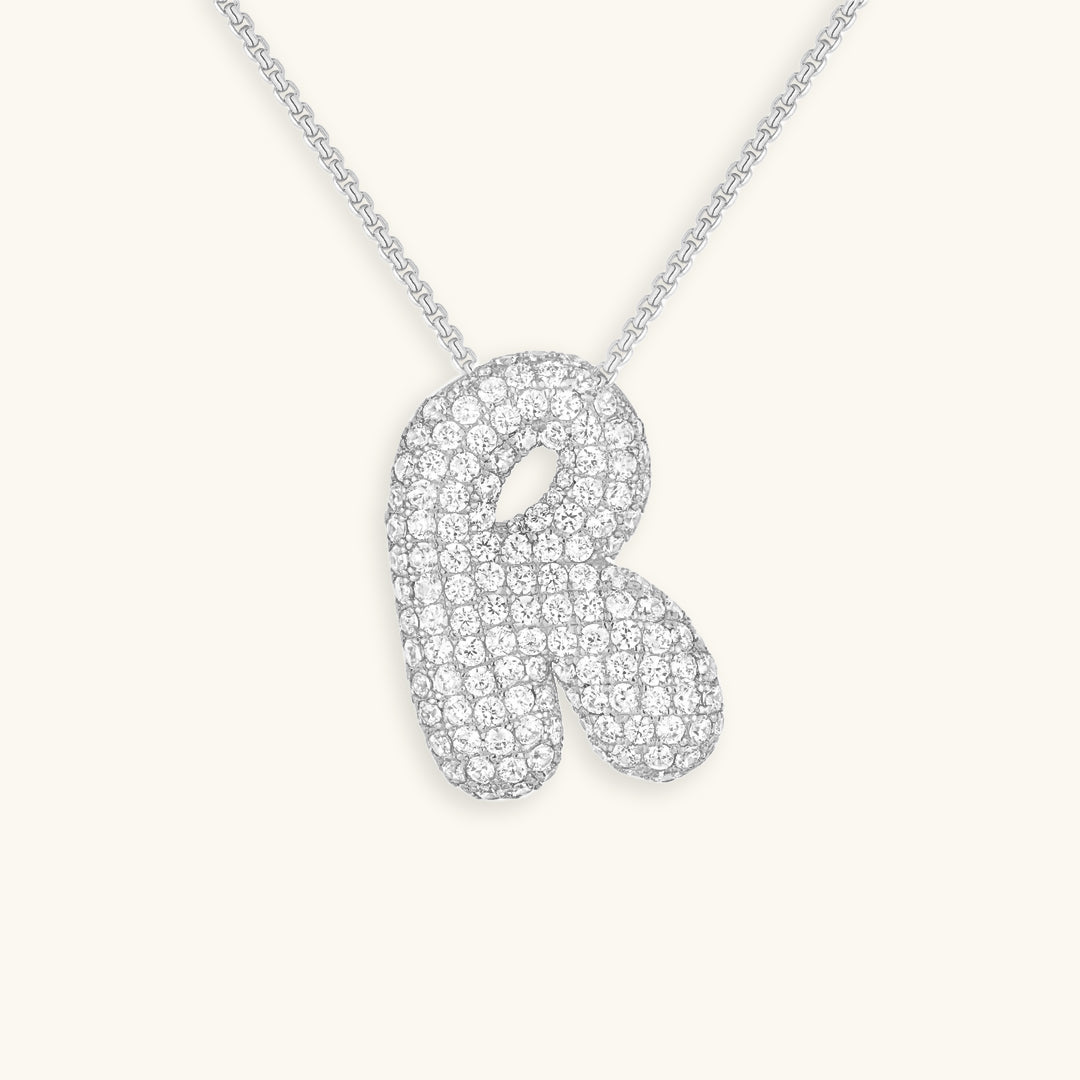 Náhrdelník s počátečním diamantem Bubble