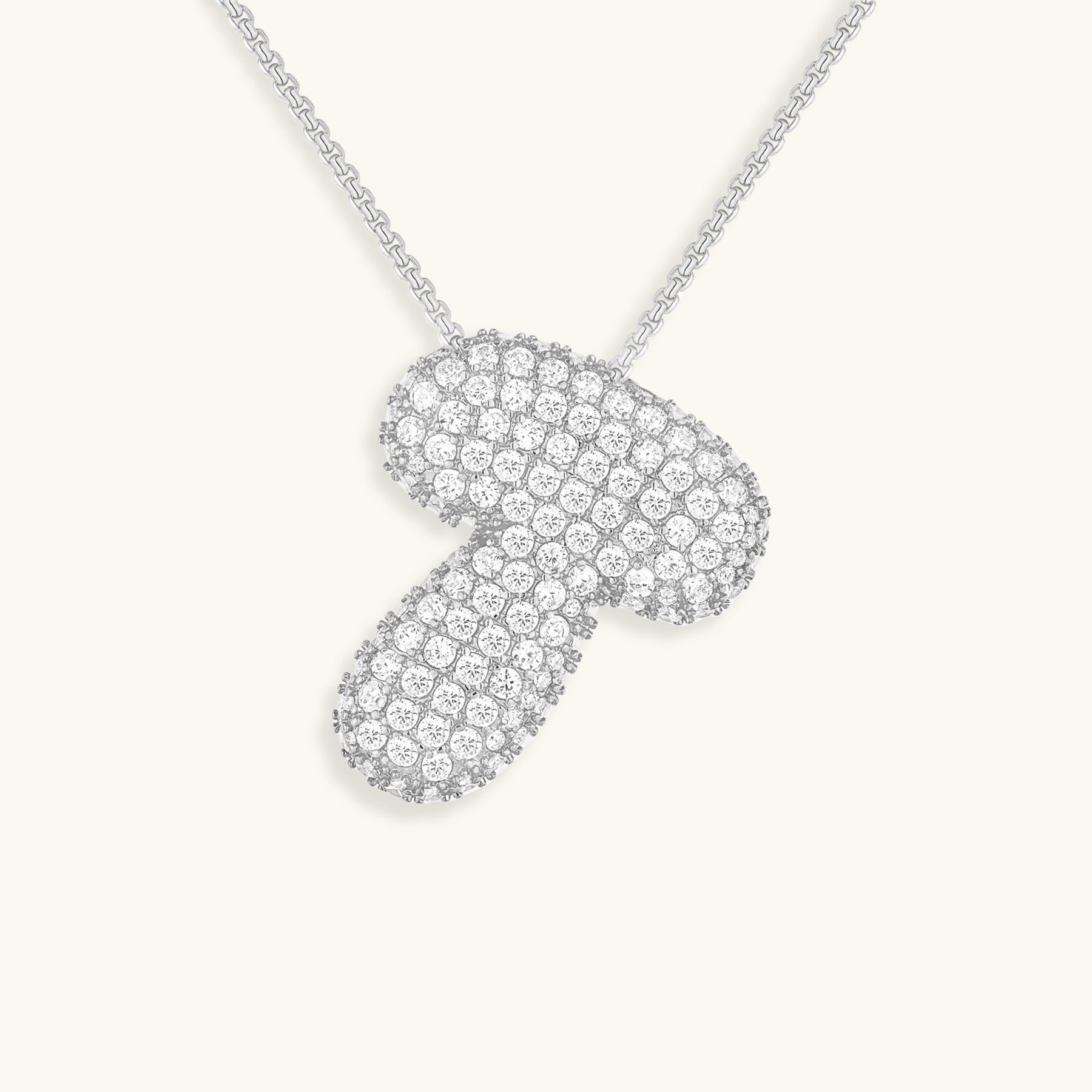 Náhrdelník s počátečním diamantem Bubble