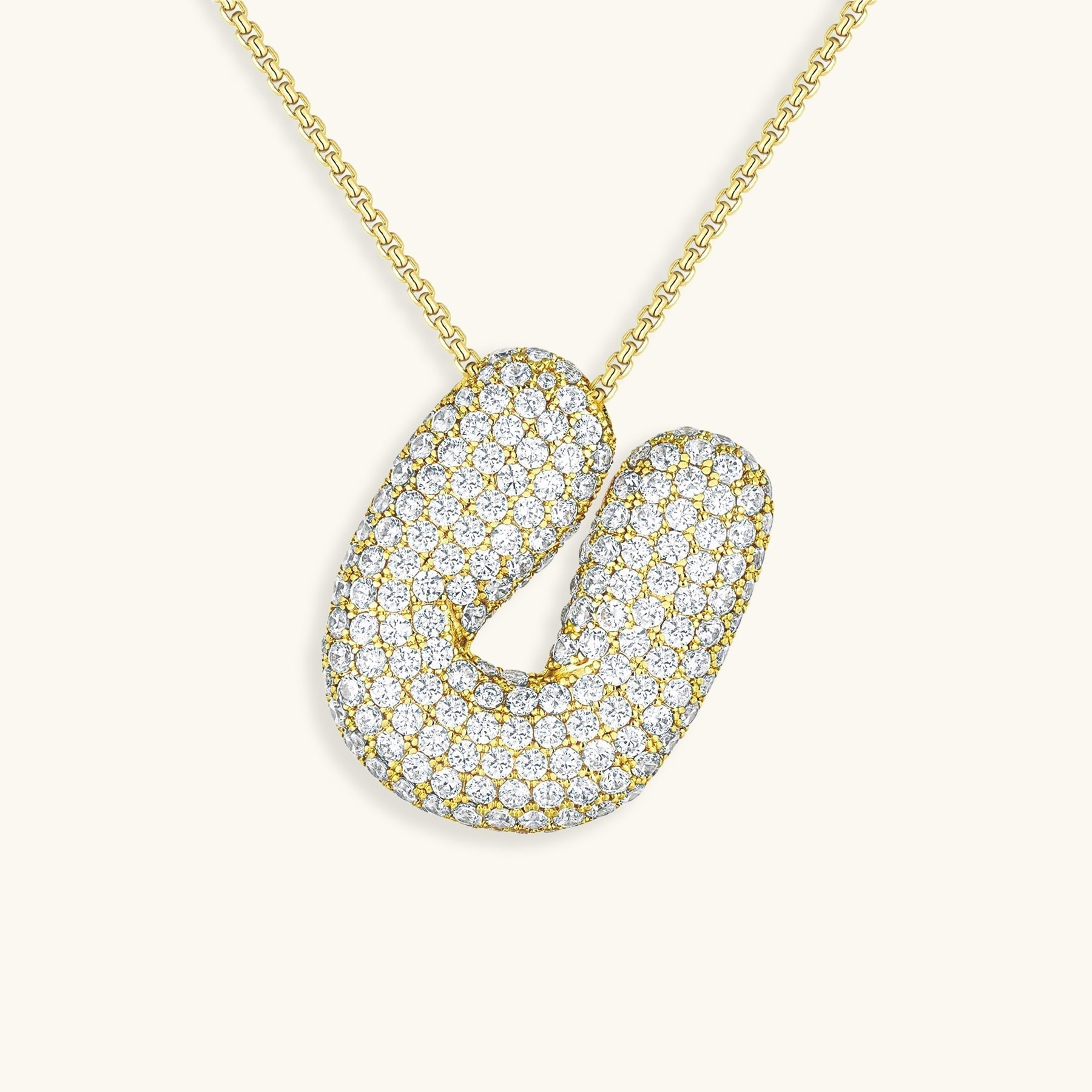 Náhrdelník s počátečním diamantem Bubble