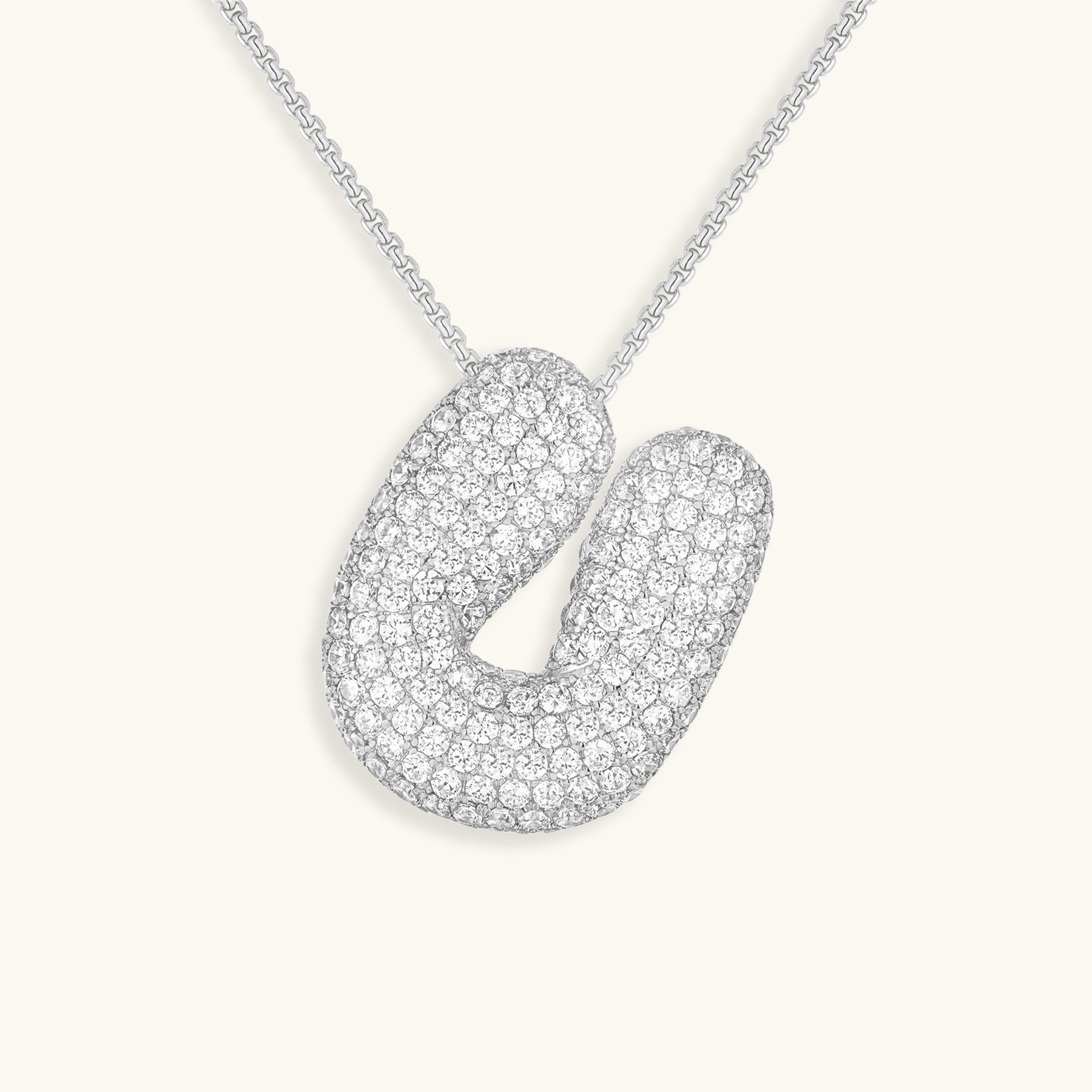 Náhrdelník s počátečním diamantem Bubble