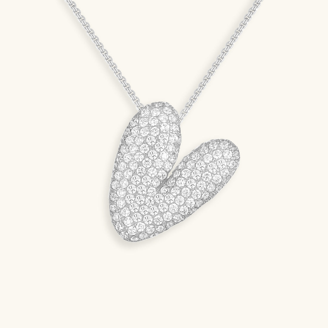 Náhrdelník s počátečním diamantem Bubble