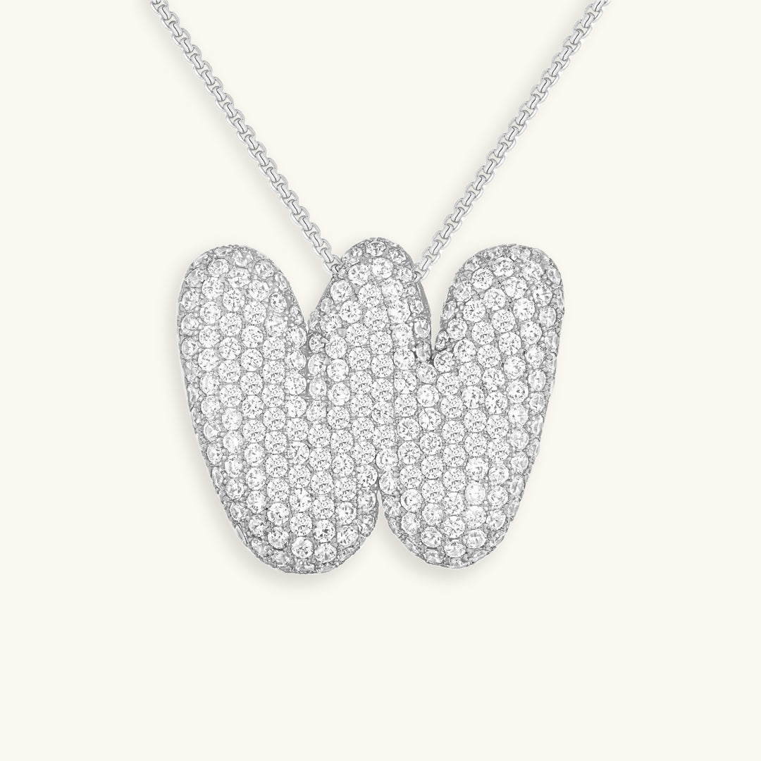 Náhrdelník s počátečním diamantem Bubble