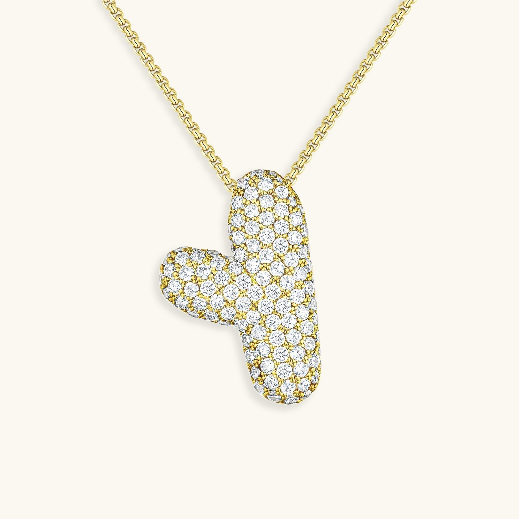 Náhrdelník s počátečním diamantem Bubble