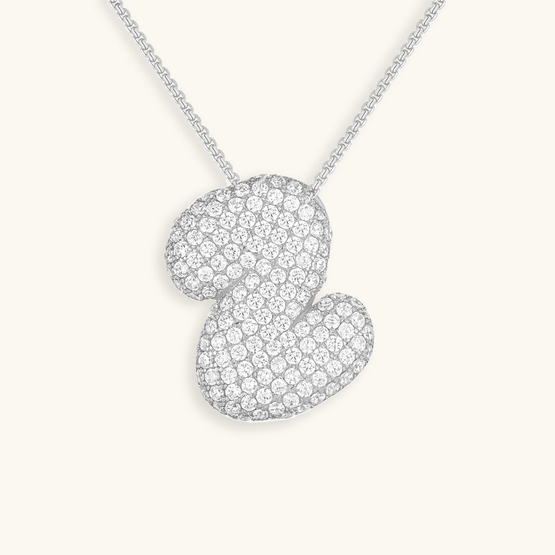 Náhrdelník s počátečním diamantem Bubble