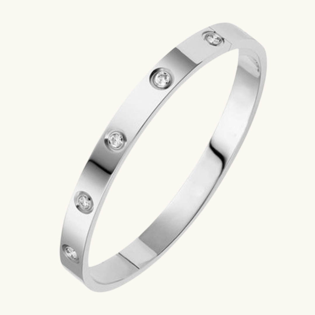 NÁRAMEK ETERNITY LINK SE ZIRKONY STŘÍBRNÝ