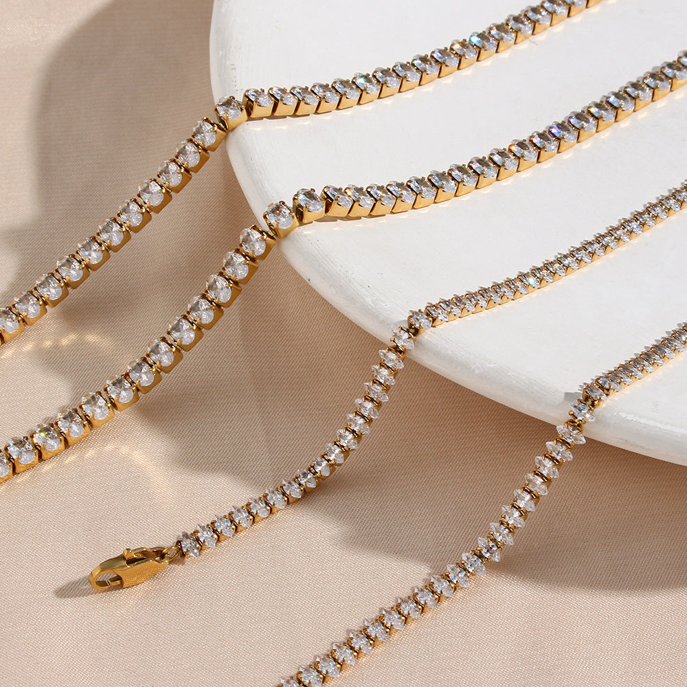 Náhrdelník Wisteria Diamond Tennis