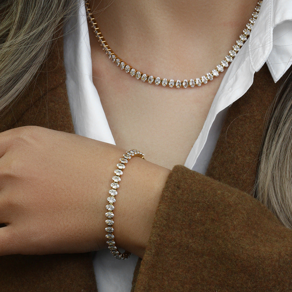 Náhrdelník Wisteria Diamond Tennis