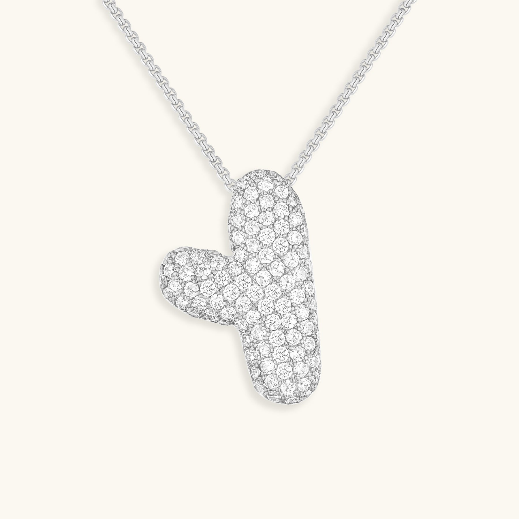 Náhrdelník s počátečním diamantem Bubble